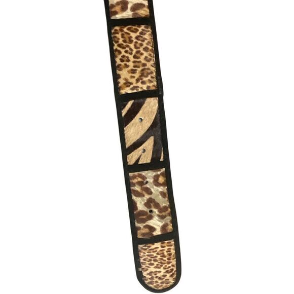 Vintage Cowhide Animal Print Belt main image 15